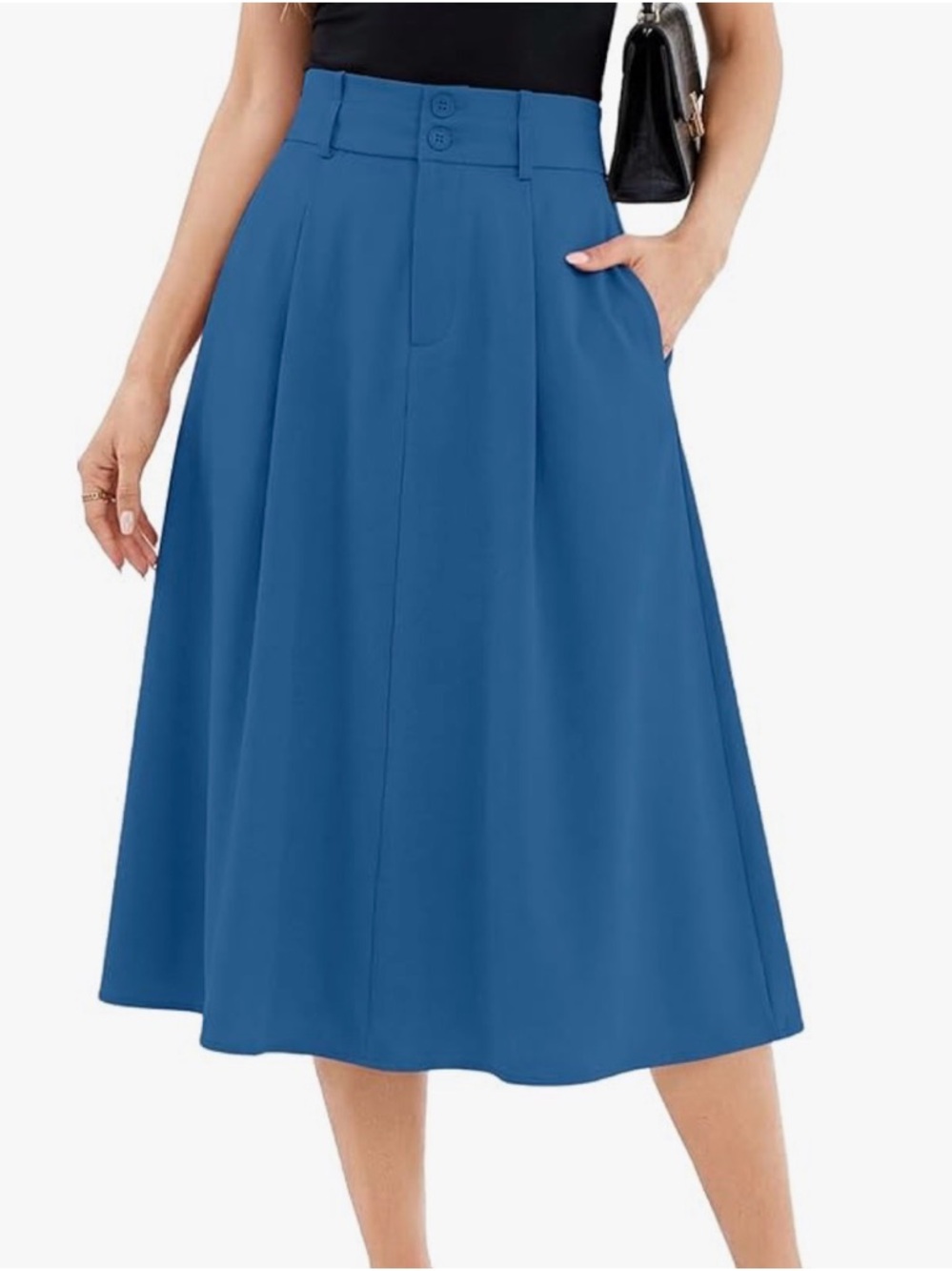 NWT. Casly Lamiit Midi Skirt for Women A Line High Waist Skirts